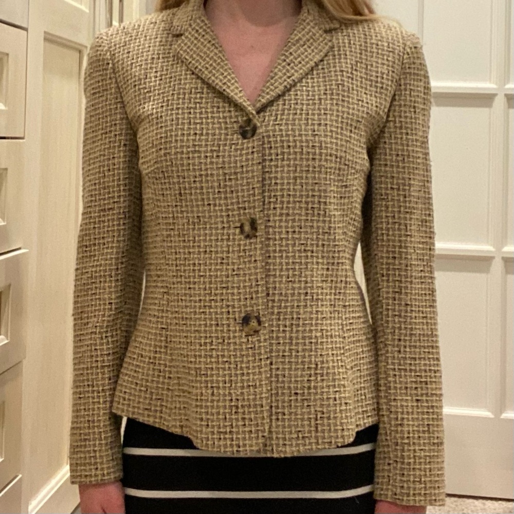 Wool Tweed Blazer Petite Fit